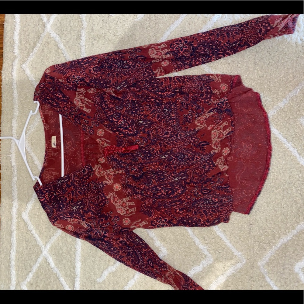Hollister Long Sleeve Blouse